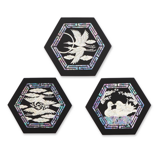 지금은 나전칠기 초고속 15W 무선 충전기 전통 공예품 나전충전기, 월학, 1개