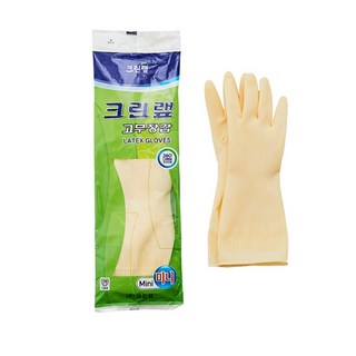 크린랲 고무장갑 라텍스 핑크 분홍색, 1개, one
