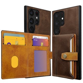 인트그로 스티치 가죽 카드지갑 휴대폰 케이스