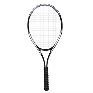 초경량 카본 테니스 라켓 27인치 기본 연습용, 블랙, 1개, 블랙