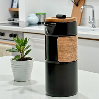 DHPO 얼티밋 트래블 프렌치 프레스 블랙 450ml, 단품, 1개