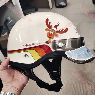 台南出貨 聖誕樹聖誕老人汽車貼紙個性車貼遮擋劃痕電動車摩托車車身裝飾貼, C款：M,原色, 1個