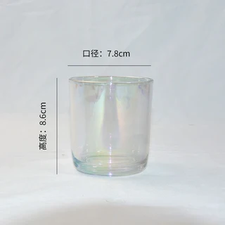 캔들 항아리 DIY 컵 둥근 바닥 라벤더 유리 거치대 m, 01 ws5725-d3