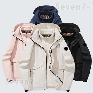 台灣出貨 三合一外套 情侶款 防寒外套 保暖外套 衝鋒外套女 防潑水外套 登山外套防風外套女 防風刷毛外套女 兩件式外套