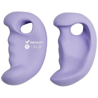 麥瑞克拳擊啞鈴 啞鈴 小啞鈴 負重耐力訓練器 手握拳速訓練專用手鈴 出拳突擊啞鈴 YB1W, 丁香紫3磅*2/新手推薦, 1個