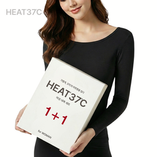 히트37 1+1 여성 내복 세트 겨울 발열내의