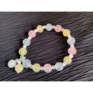 畫意坊 天然新疆金絲玉手珠 多彩南瓜手串 原創古風玉石手鍊 男女流行飾品