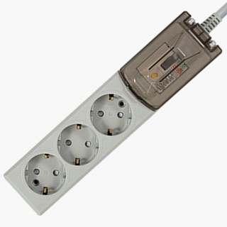 동양 국산 고용량 멀티탭 3구 누전차단 4000W 에어컨 난방기 KC인증 멀티콘센트, 그레이, 1개, 2m