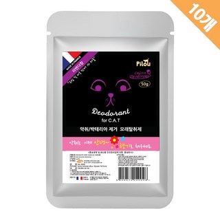 라벤더향으로 고양이 모래 악취 제거 50g, 10개