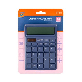 알파 AIC-201 12단 계산기 블루, 5세트