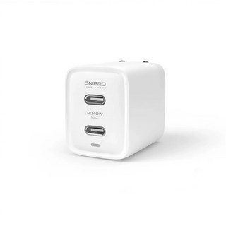 ONPRO UC-QB40 40W 雙孔 Type-C PD 氮化鎵 充電器, 1個