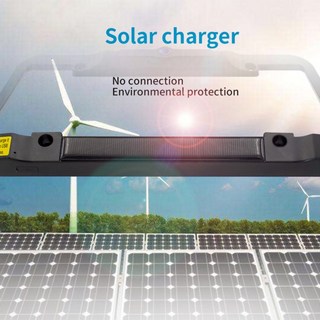 태양열 발전 미국 자동차 무선 후방 뷰 백업 카메라 디지털 번호판 프레임 트럭 버스 트레일러 액세서리, 01 36V