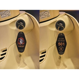 P&J X GU CAMP 騎士部品 米其林寶寶 EssoBoy 復古飯店鑰匙圈 全系列4款, 米其林 黑, 1個