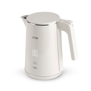 오르테 올스텐 스마트 전기포트 보온 분유 커피 온도조절 주전자 1L, 크림화이트