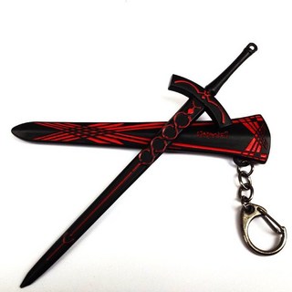 fate zero命運之夜周邊武器模型saber塞巴劍誓約石中劍勝利之劍(16公分黑化聖劍)(贈送劍架)(台灣現貨)