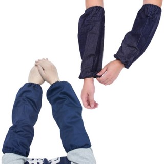 작업용 팔토시 폴리고무주름+데님고무주름 1세트 미용사 어린이집 카페 미술학원 화방 페인트칠 청색팔토시, 폴리주름+데님주름