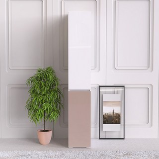 힘찬리빙 닐라 300 다용도 주방 수납장 비스포크 틈새장, 닐라 300 수납장 광폭형, 브라운