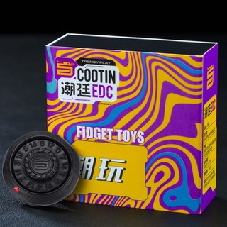 裁爵2026新品幸運羅盤指尖陀螺全金屬解壓玩具手指旋轉EDC男生, 1個, 騎士黑幸運羅盤指尖陀螺