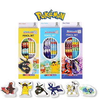 포켓몬스터 연필지우개세트, 포켓몬스터 연필8입 x3개+지우개6입
