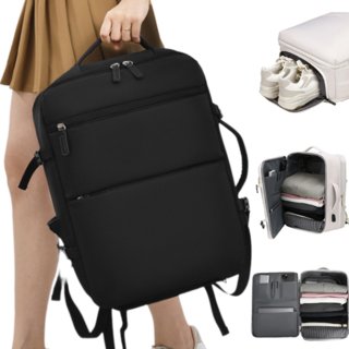 프라홈 여행용 확장형 대용량 마카롱 백팩 신발 가방