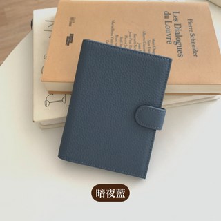 Atrue 真皮護照夾 - 荔枝紋牛皮護照包 證件夾 - 經典黑