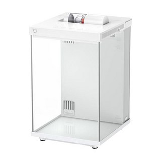 小米 米家智能魚缸 懶人魚缸 桌面魚缸 智能魚缸 空氣缸 魚缸 水草缸 水族箱, 陶瓷白, 1個