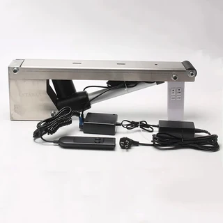 지하실 원격 제어 보이지 않는 문 전기 경첩 와인 저장고 유압 막대 채광창 기중 장치 푸시로드 리프트 업, 01 UK Plug, 01 Electric Lift