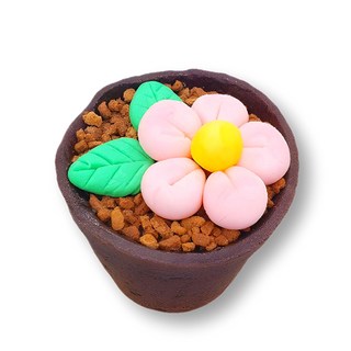 화분도 먹는 봄꽃 플라워 슈가클레이 컵케이크 만들기 1인 DIY 세트, 3개, 180g