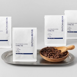 100g 더치앤빈 디카페인 원두 로스팅 신선한 갓볶은 원두커피 홀빈 분쇄 커피가루, 커피메이커, 1개