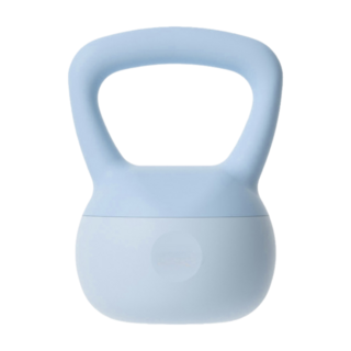 LAVIDA 軟壺鈴，居家健身安心練，多種重量選擇，柔軟PVC材質，降低噪音, 藍色, 1個, 2.5kg