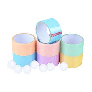 7+7 KC인증 파스텔 테이프볼 만들기 테이프공 4.8cm 7개입 스타트볼 세트, 1세트