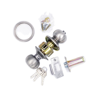 SELLERY 舍樂力 不鏽鋼房門喇叭鎖 閂芯85mm A22-018, 1個, 不銹鋼色