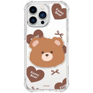 퍼지베어 젤하드 휴대폰 케이스+아크릴톡