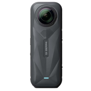 Insta360 X5 全景360度 8K 運動相機 攝影機 (店面 最新上市 購買套裝贈送自拍桿，螢幕貼，手繩), 黑色