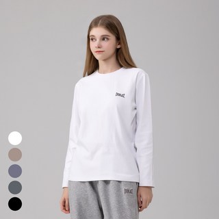 에버라스트 여성 레귤러핏 긴팔 티셔츠 기본티 긴팔티