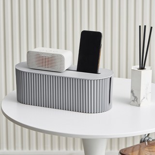 마코제이 템바보드 멀티탭정리함, 그레이, 1개