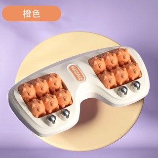 貓爪足底按摩器 磁珠滾輪腳底按摩器 深度指壓按摩 健康腳踏滾輪指壓板 - 隔日達, 貓爪式按摩器【4D磁珠+舒適按摩】橙色, 1個