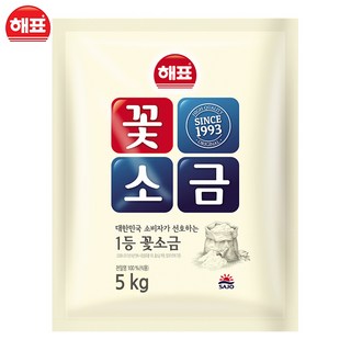 해표 꽃소금, 5kg, 1개