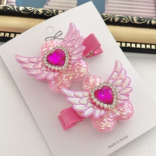 스위티영 하츄핑 엔젤 하트 집게핀 2개 세트