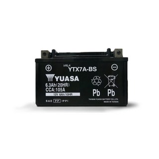 YUASA 湯淺 YTX7A-BS 機車7號電瓶 機車電池 同GTX7A-BS ZTX7A-BS, 1個