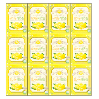 홀베리 1일 1레몬 유기농 레몬즙, 280g, 12개