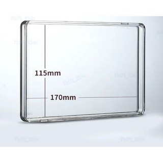 深空萬氪亞克力磚保護盒禮盒麻將密封擺件展示盒170*115*11mm 樂購精選, 1個, 內尺寸170*115*11mm（空盒）,不需要支架