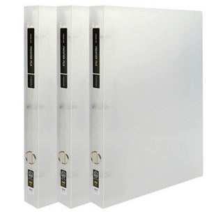 현풍 투명 프론티어 프리미엄 D링 바인더 A4 2cm, 01 백색, 21개
