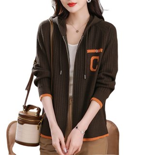 ROYALBELLE 니트 가디건 코디 쉬운 엄마옷 루즈핏 외투 빅사이즈 코트 Y032606