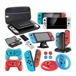 JOYTRON Nintendo Switch OLED多合1遊戲配件組, 1套, JTSW-175