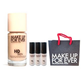 메이크업포에버 HD 스킨 파운데이션 30ml + 5ml x 3ea (백화점정품 쇼핑백), 1N00, 1개
