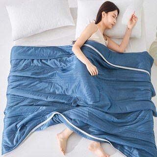 라워스 부드러운 초경량 냉감 이불, 진블루