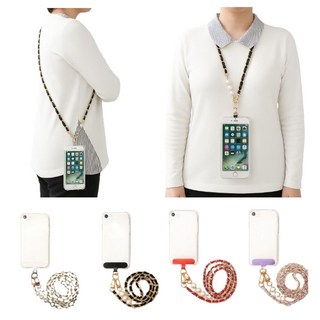 갤럭시 노트10 SM-N971N 휴대폰 목걸이줄 투명 방탄 젤리 실리콘 케이스 세트 스트랩 체인 목걸이 크로스백 핸드폰줄 넥스트랩 카와썬hee