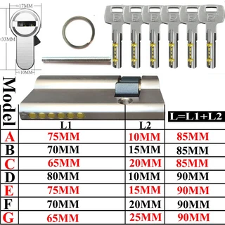 보이지 않는 도어 잠금 반 편심 실린더 손잡이 포함 채널 내화 보안 욕실, 03 F, 09 Short end no keyhole