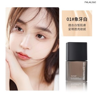 奶油肌粉底液 保濕遮瑕 持久不脫妝 打造自然光澤, 1個, FHFH潤顏亮澤粉底液 01【10ml】